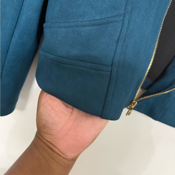Marc New York Faux Suede Teal Jacket - Picture 5 of 8